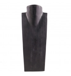 - Bust Display necklaces in solid wood black H35cm
