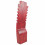 Bust display necklaces, serrated solid wood red hue H50cm