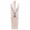 Bust display necklaces, serrated solid wood white brushed H50cm