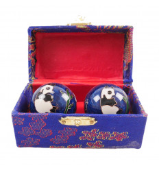 Balls of Qi Gong chinese health and Well-being on the ground Panda 35mm