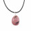 Necklace Rhodonite AAA - pendant stone rolled + cord