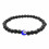 Bracelet Porte Bonheur en Onyx naturel - Oeil turc