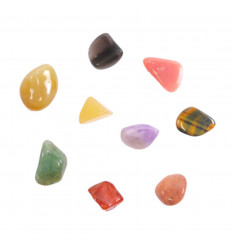 Pack multi-pierres. 10 minis pierres naturelles de lithothérapie.