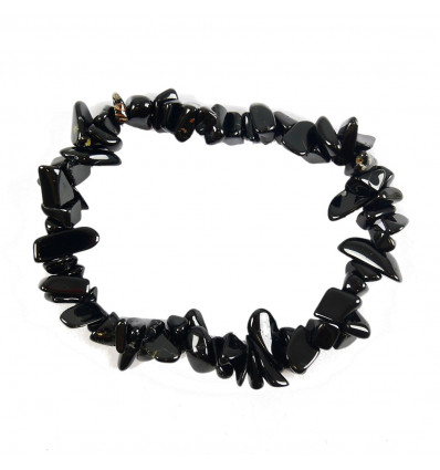 Bracelet baroque en Obsidienne Noire - Clairvoyance et Protection