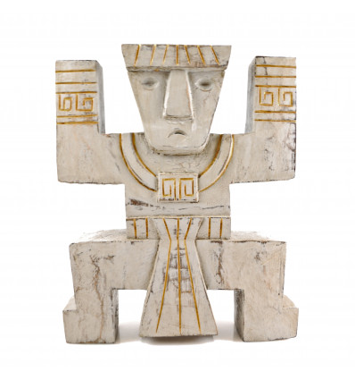 Totem INCA Koh Lanta - sculpture artisanale en bois