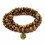 Bracelet mala 108 perles en oeil de tigre + symbole Ôm