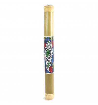 Bâton de Pluie instrument de musique en Bambou décoré