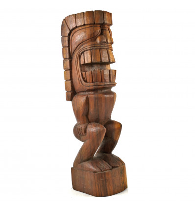 Statue Tiki Kamalo 50cm in Exotic Suar Wood Hand Carved