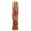 Mano di Buddha / Porta-anelli di legno esotico marrone H20cm