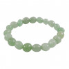 Bracelet Aventurine verte, pierres roulées ovales, 6 à 8mm qualité AAA