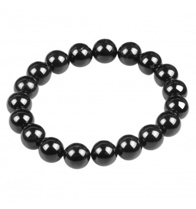 Black Agate Litho Bracelet. Balances energies, protects pregnancy