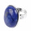 Ring adjustable oval Stone Lapis Lazuli