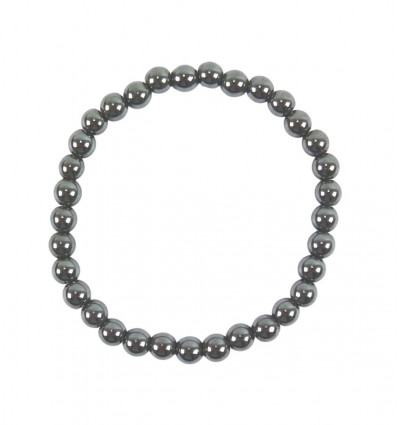 Bracciale di ematite - sfere da 6 mm