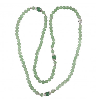 Collier Mâlâ pour enfant en perles beige - Perle de Jade