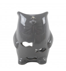 Handmade Ceramic Cat Perfume Burner - Gray