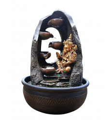 Indoor fountain Ganesh-lit led, original, and eastern.
