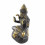 Statuette Shiva en Bronze Massif 13cm. Artisanat asiatique. Vue côté