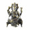 Grande Statue de Ganesh Assis sur son Trône en Bronze Massif 31cm. Artisanat d'Asie