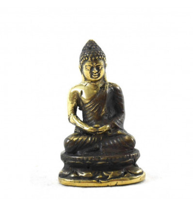 Mini Statuette of Dhyāna Buddha in Bronze