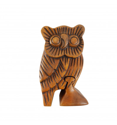 Wooden secret box - Owl shape