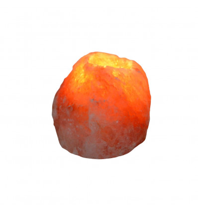Bougeoir intemporel en Cristal de Sel Himalaya Rock 500g