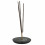 Black and white round incense holder in soapstone - Tree of life symbol