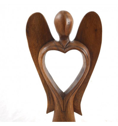 Wood Love Heart Hand Carved Heart solid Wood Love Heart Carving