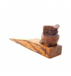 Shim-porta tartaruga di legno massello intagliato a mano