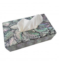 Modern black-multicolored black-multicolored handkerchief box