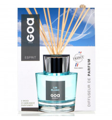 Goatier Esprit Lin Blanc - Diffuseur de Parfum à tiges de rotin Goa - 200ml