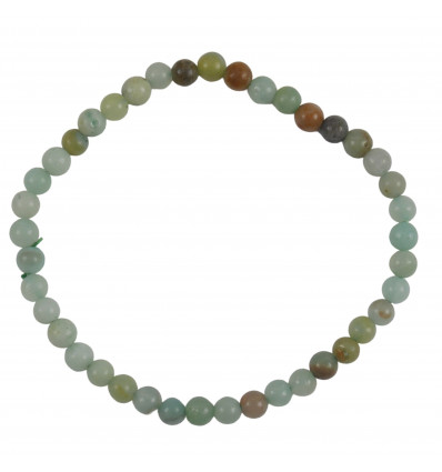 Natural Amazonite Bracelet - 4mm Balls