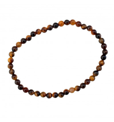 Tiger Eye Bracelet - Balls 4mm