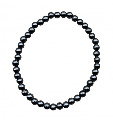 Bracciale in ematite - Palline da 4 mm