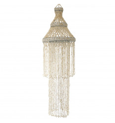 Suspension in real white curse shells 110cm