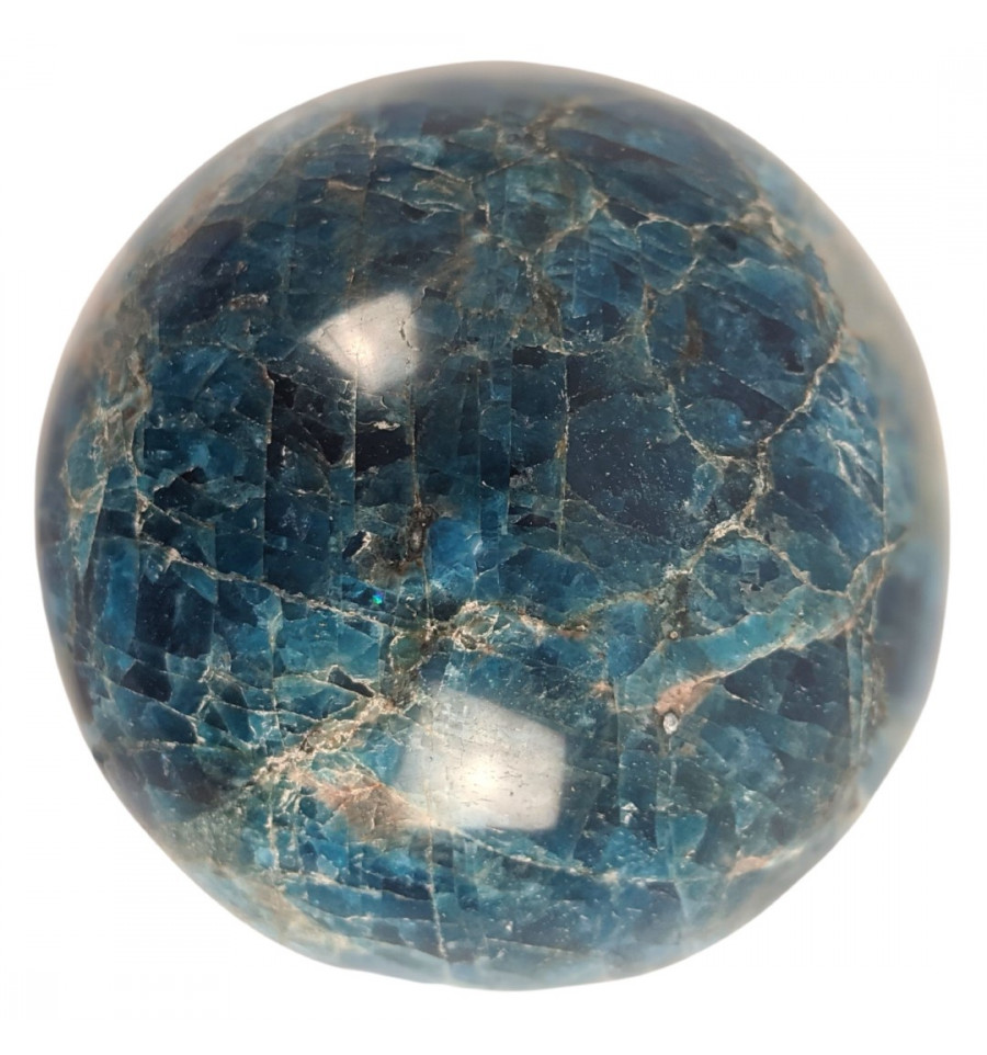 350 grams Madagascar Blue Apatite Sphere