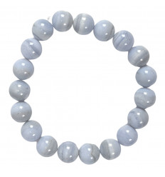 Calcite Blue 10mm balls bracelet. Zen Litotherapy bracelet.