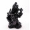 Ganesh statuette noire 16cm finition laque brillante