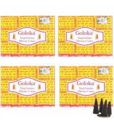 Goloka Nag Champa Indian Incense - Set of 4 Boxes of 10...
