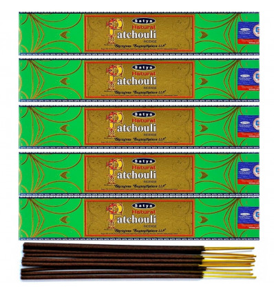 Set of 5 boxes 15gr Satya Natural Patchouli