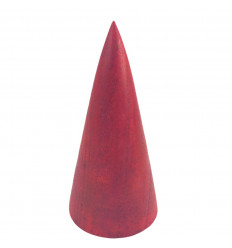 Presentation Cone for Bracelets and Watches in Red Wood 15cm