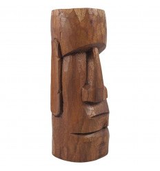 Statue Moai 20cm en bois de Suar