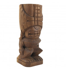 Tiki Lono Polynésien en bois de Suar 20cm