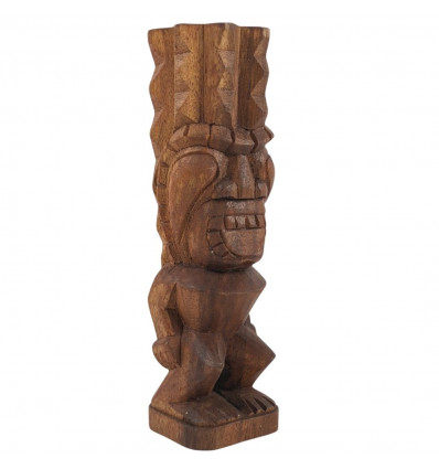 Tiki Polynésien en bois de Suar 20cm