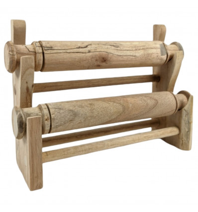Destocking! Bracelet holders and watches 2 rushes in raw solid wood