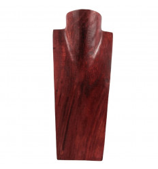 Destocking! Busto - Collana in legno display finitura rossa