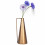 Vase with handle "Tromso" in Gold Metal 36cm