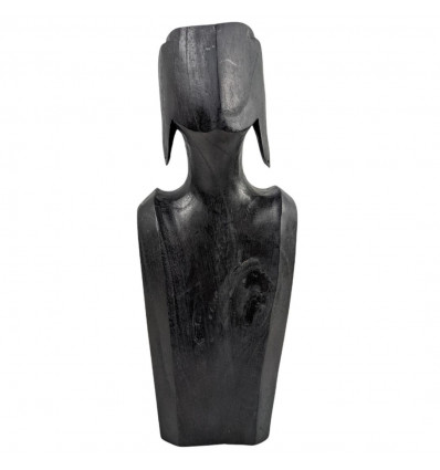 Destocking! Busto - Espositore per collane e orecchini in legno massello nero 35cm
