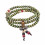Bracelet Tibetan Mala beads wood 6mm + node without end. Colour green