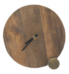 Wooden Laying Clock "Botay" ø20cm