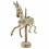 Carosello Cavallo 40cm - Legno Intagliato e Dipinto a Mano